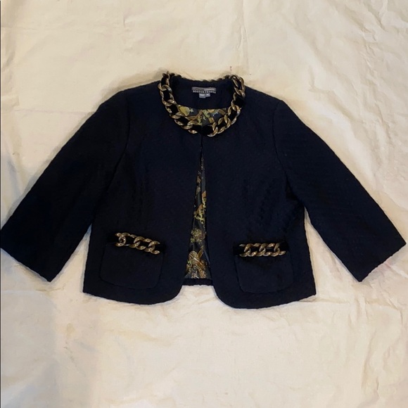 Boston Proper Jackets & Blazers - Boston Proper Muse Chain Detail Jacket Sz14 NWOT
